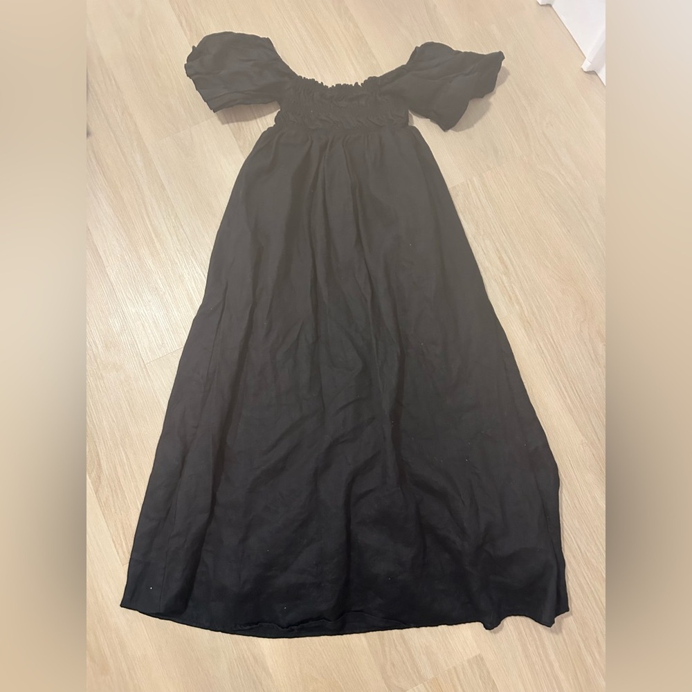 DISSH Elegant Black Gathered Skirt